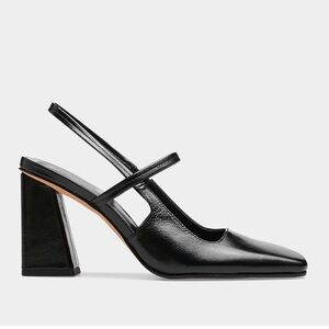 NWT- real leather Dolce Vita Black Heeled Shoes